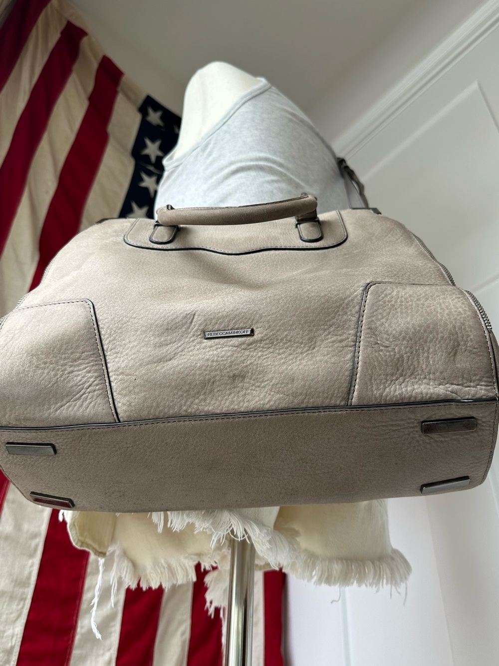 Rebecca Minkoff Crossbody Amorous Satchel Gray - Picture 5 of 11
